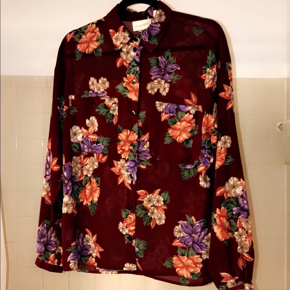 Liz Claiborne Collection vintage floral top